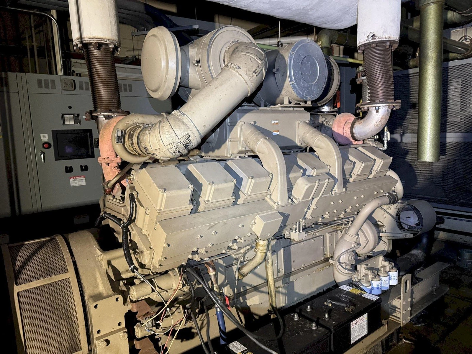 A diesel standby generator unit